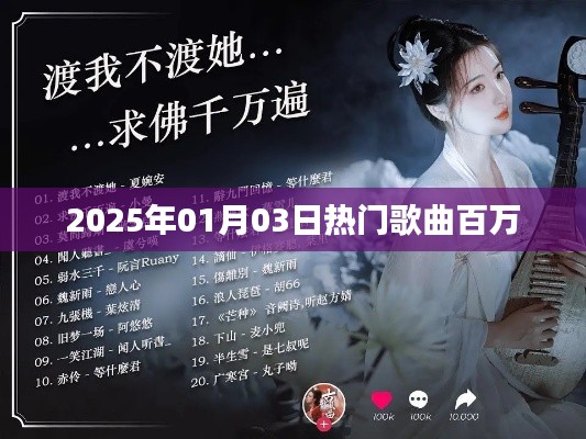 2025年熱門歌曲榜單揭曉，百萬金曲席卷而來