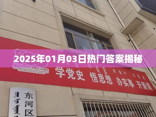 揭秘?zé)衢T答案，2025年1月3日預(yù)測前瞻