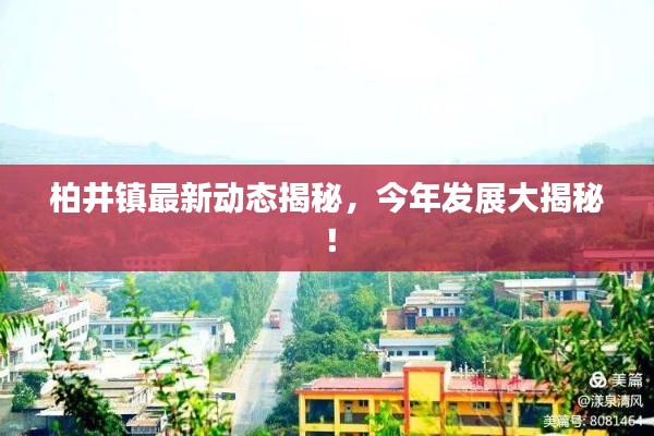 柏井鎮(zhèn)最新動(dòng)態(tài)揭秘，今年發(fā)展大揭秘！