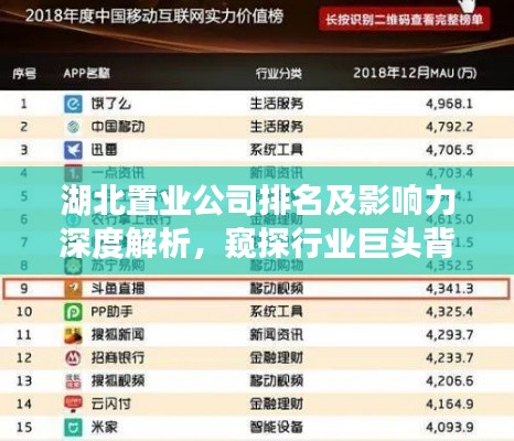 湖北置業(yè)公司排名及影響力深度解析，窺探行業(yè)巨頭背后的力量