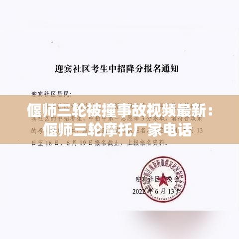 偃師三輪被撞事故視頻最新：偃師三輪摩托廠家電話 