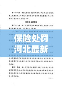 保險(xiǎn)處罰河北最新規(guī)定：河北省保險(xiǎn)條例實(shí)施辦法 
