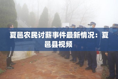 夏邑農(nóng)民討薪事件最新情況：夏邑縣視頻 
