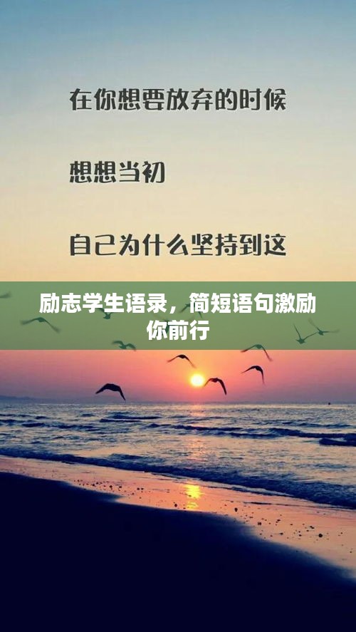 勵(lì)志學(xué)生語(yǔ)錄，簡(jiǎn)短語(yǔ)句激勵(lì)你前行