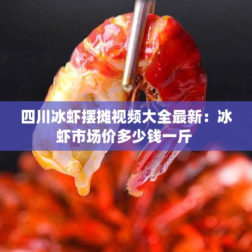 四川冰蝦擺攤視頻大全最新：冰蝦市場價多少錢一斤 
