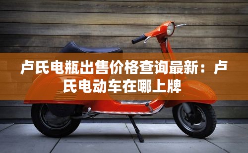 盧氏電瓶出售價(jià)格查詢最新：盧氏電動(dòng)車在哪上牌 