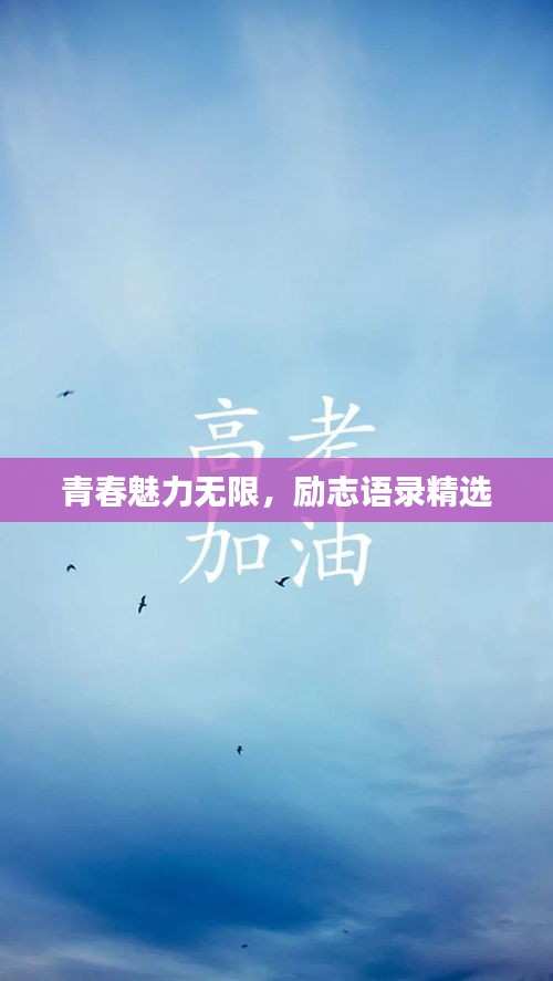 青春魅力無限，勵(lì)志語錄精選