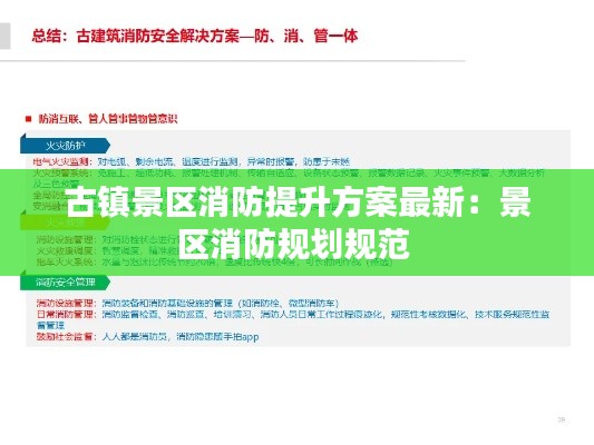 古鎮(zhèn)景區(qū)消防提升方案最新：景區(qū)消防規(guī)劃規(guī)范 