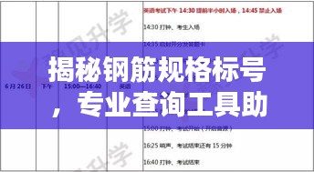 揭秘鋼筋規(guī)格標(biāo)號(hào)，專業(yè)查詢工具助你輕松掌握鋼筋知識(shí)