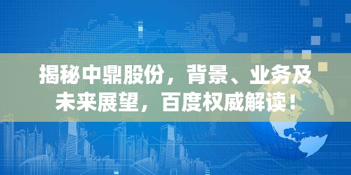 揭秘中鼎股份，背景、業(yè)務(wù)及未來展望，百度權(quán)威解讀！