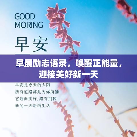早晨勵志語錄，喚醒正能量，迎接美好新一天