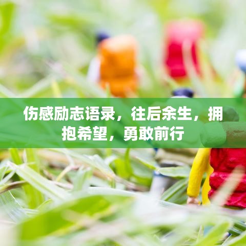 傷感勵志語錄，往后余生，擁抱希望，勇敢前行