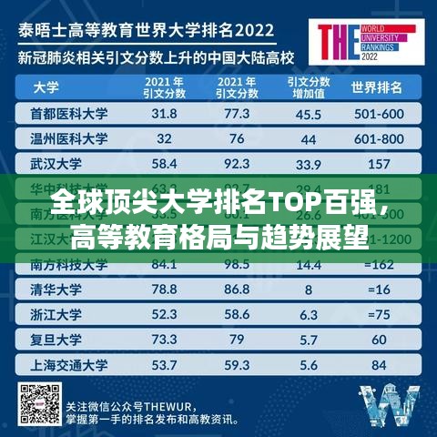 全球頂尖大學排名TOP百強，高等教育格局與趨勢展望