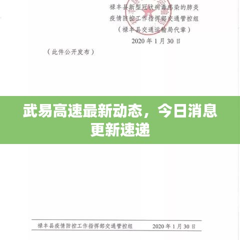 武易高速最新動態(tài)，今日消息更新速遞