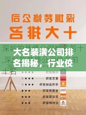 大名裝潢公司排名揭秘，行業(yè)佼佼者深度解析