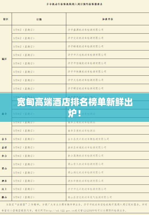 寬甸高端酒店排名榜單新鮮出爐！