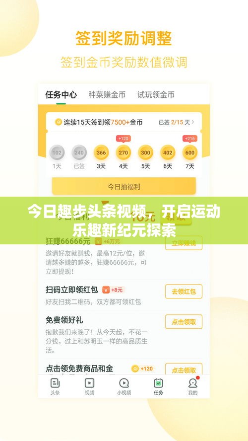 今日趣步頭條視頻，開啟運動樂趣新紀(jì)元探索