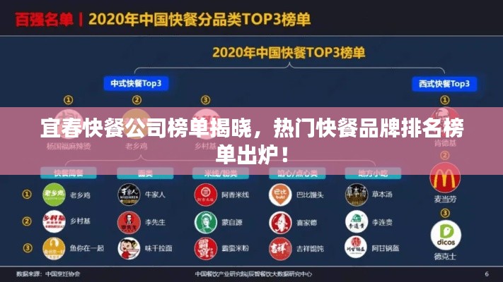 宜春快餐公司榜單揭曉，熱門快餐品牌排名榜單出爐！