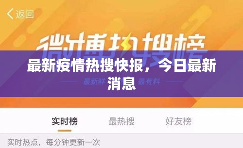 最新疫情熱搜快報(bào)，今日最新消息