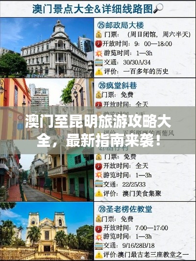 澳門至昆明旅游攻略大全，最新指南來襲！