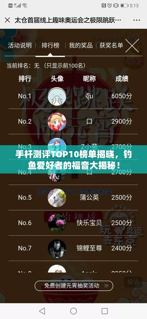 手桿測評TOP10榜單揭曉，釣魚愛好者的福音大揭秘！