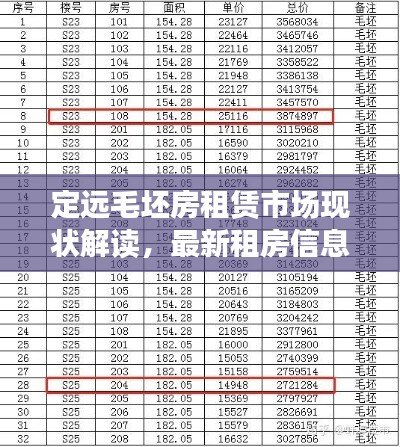 定遠(yuǎn)毛坯房租賃市場現(xiàn)狀解讀，最新租房信息及趨勢分析