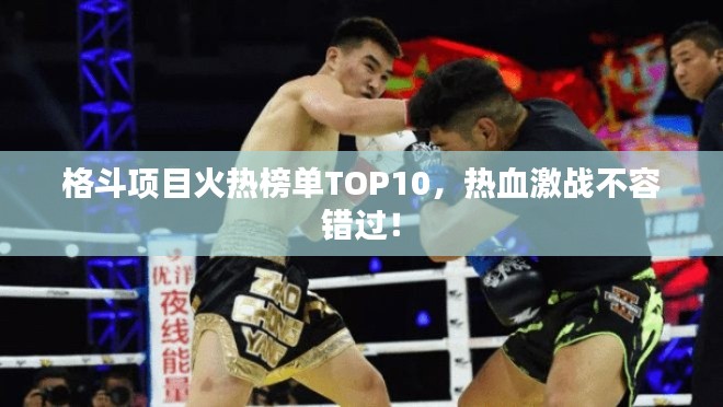 格斗項目火熱榜單TOP10，熱血激戰(zhàn)不容錯過！