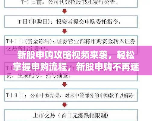新股申購攻略視頻來襲，輕松掌握申購流程，新股申購不再迷茫