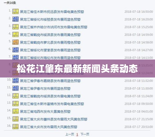 松花江肇東最新新聞?lì)^條動(dòng)態(tài)
