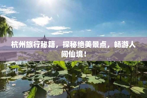 杭州旅行秘籍，探秘絕美景點(diǎn)，暢游人間仙境！