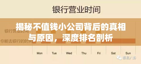 揭秘不值錢小公司背后的真相與原因，深度排名剖析