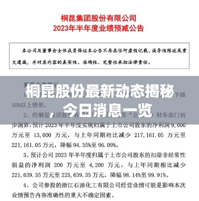 桐昆股份最新動(dòng)態(tài)揭秘，今日消息一覽