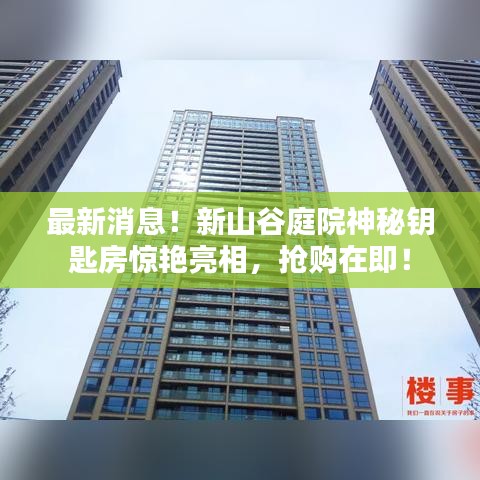 最新消息！新山谷庭院神秘鑰匙房驚艷亮相，搶購在即！