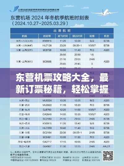 東營機票攻略大全，最新訂票秘籍，輕松掌握出行主動權(quán)