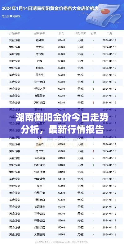 湖南衡陽金價今日走勢分析，最新行情報告