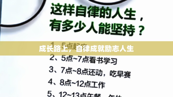 成長(zhǎng)路上，自律成就勵(lì)志人生
