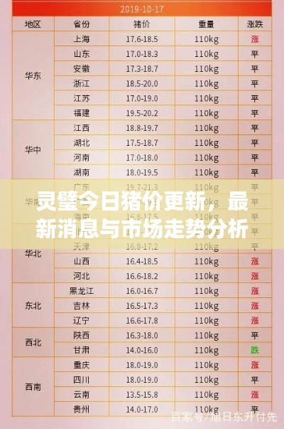 靈璧今日豬價(jià)更新，最新消息與市場(chǎng)走勢(shì)分析