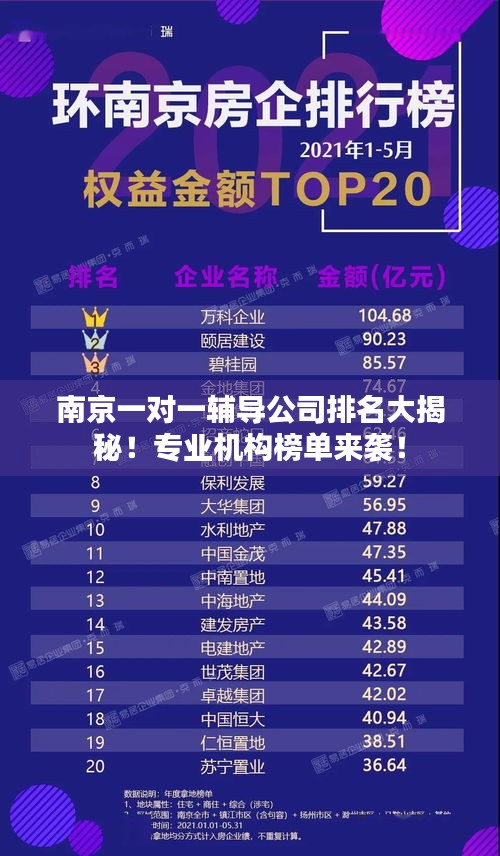 南京一對一輔導(dǎo)公司排名大揭秘！專業(yè)機(jī)構(gòu)榜單來襲！