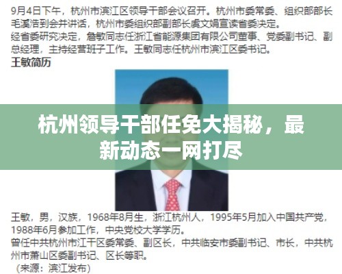 杭州領(lǐng)導(dǎo)干部任免大揭秘，最新動態(tài)一網(wǎng)打盡