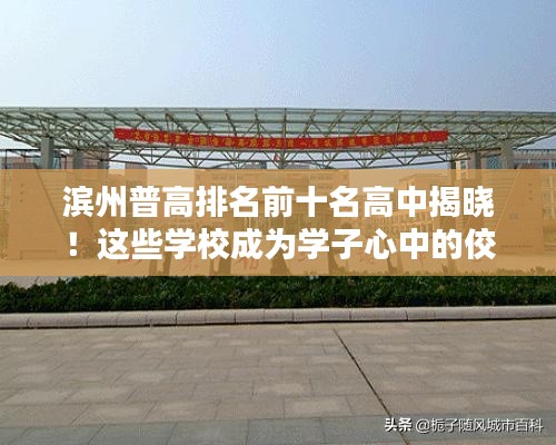 濱州普高排名前十名高中揭曉！這些學(xué)校成為學(xué)子心中的佼佼者