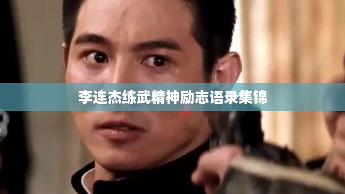 李連杰練武精神勵(lì)志語(yǔ)錄集錦