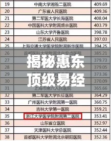 揭秘惠東頂級易經(jīng)大師榜單，十大高人排名解析