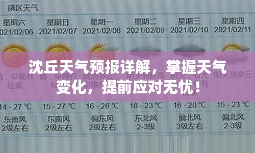 沈丘天氣預(yù)報詳解，掌握天氣變化，提前應(yīng)對無憂！