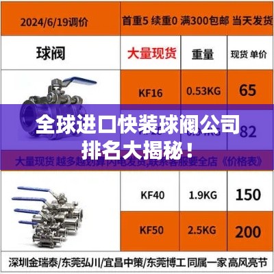全球進(jìn)口快裝球閥公司排名大揭秘！