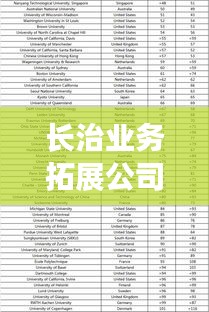 長治業(yè)務(wù)拓展公司排名揭曉，權(quán)威榜單出爐！