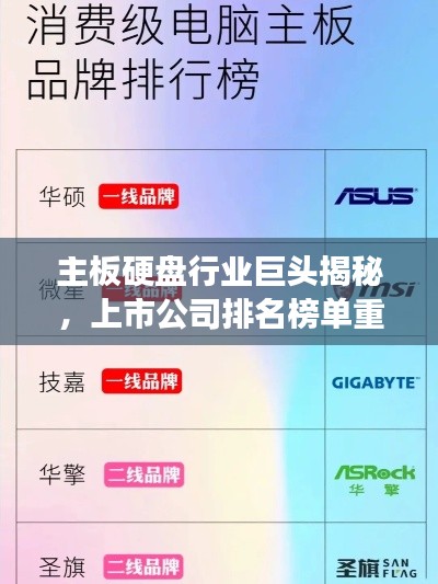 主板硬盤行業(yè)巨頭揭秘，上市公司排名榜單重磅出爐！