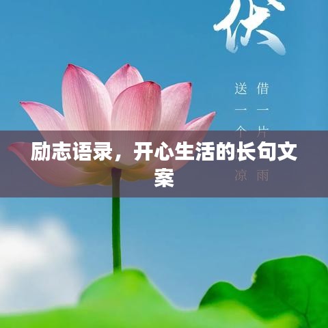 勵(lì)志語錄，開心生活的長(zhǎng)句文案
