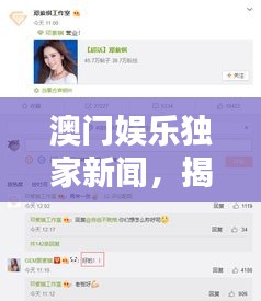 澳門娛樂(lè)獨(dú)家新聞，揭秘最新娛樂(lè)動(dòng)態(tài)，掌握澳門娛樂(lè)新風(fēng)向