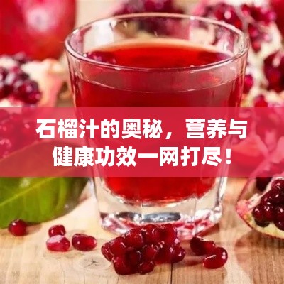 石榴汁的奧秘，營(yíng)養(yǎng)與健康功效一網(wǎng)打盡！
