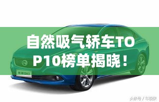 自然吸氣轎車TOP10榜單揭曉！